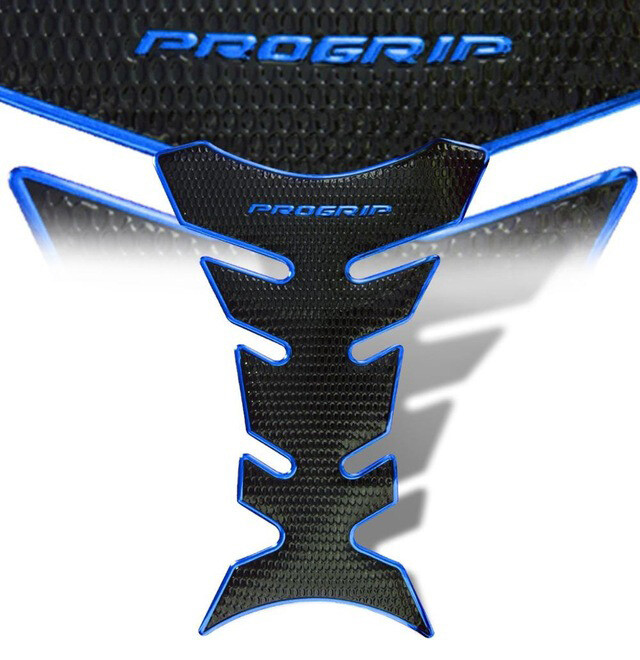 ProGrip Black + Chrome Blue Tank Pad