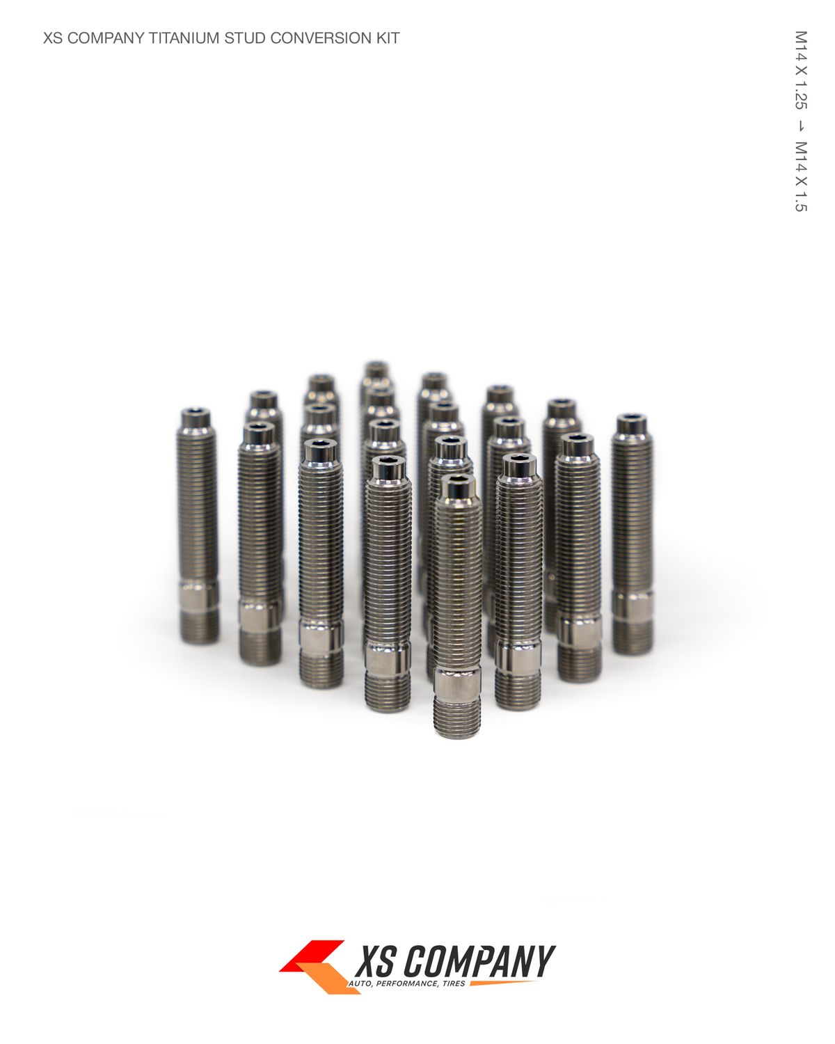 XS Company Titanium Wheel Stud Conversion Kit