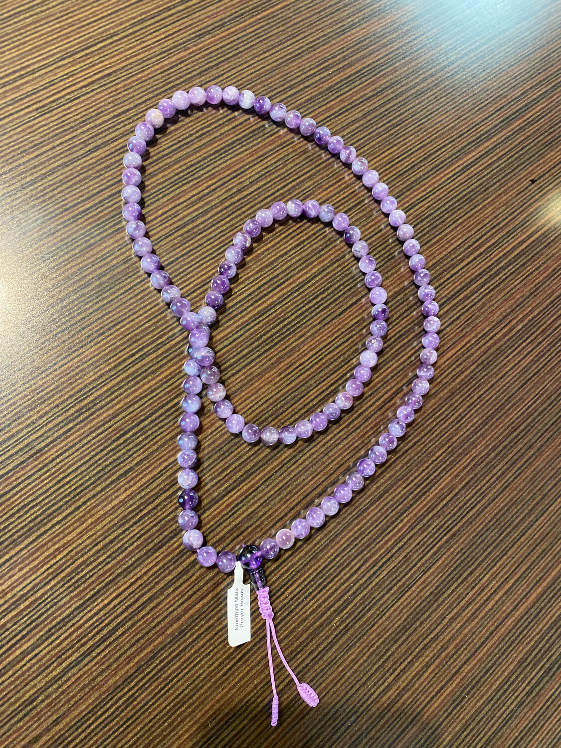 Amethyst Stone Mala Necklace