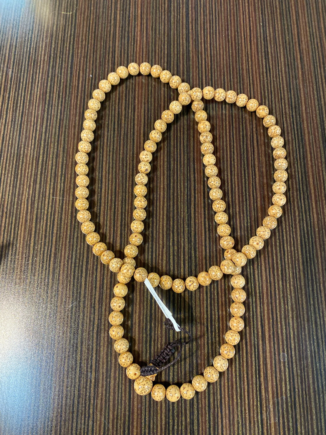 Lotus Seed Mala Prayer Bead Necklace