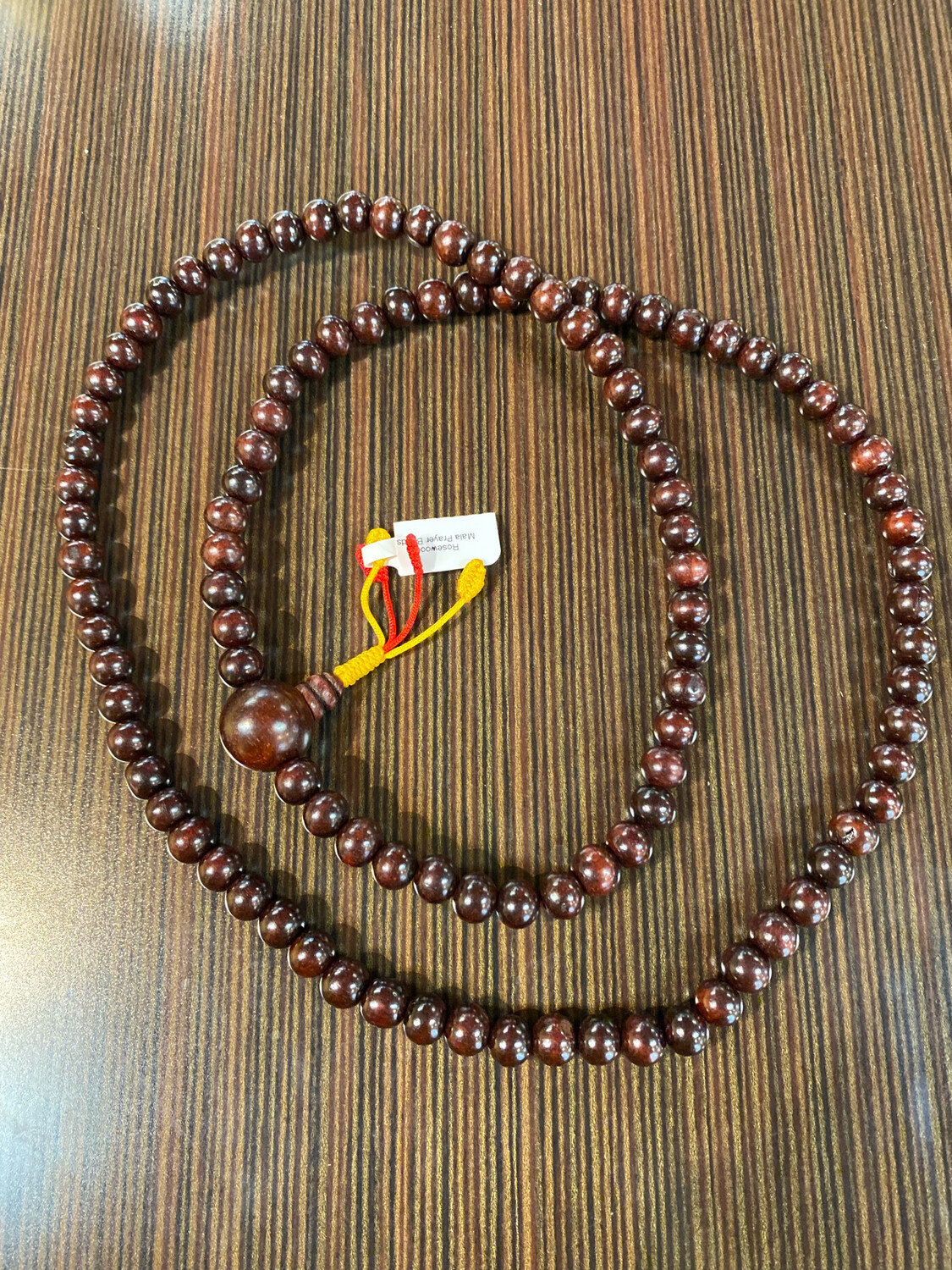 Rosewood Mala Prayer Beads Long