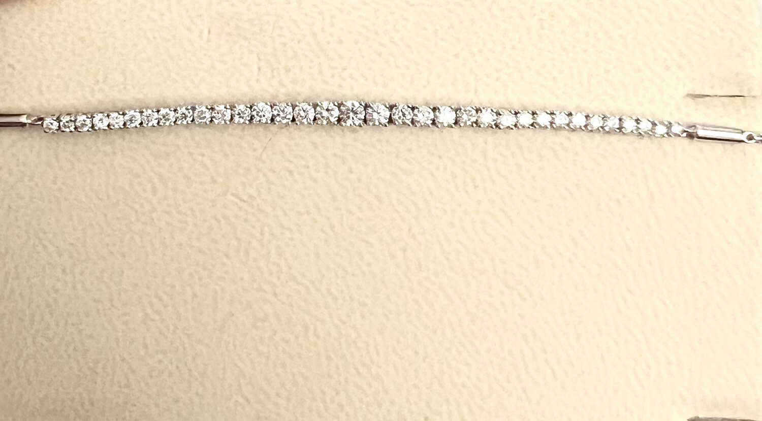 14K White Gold 1/2ctw Diamond Slider Tennis Bracelet