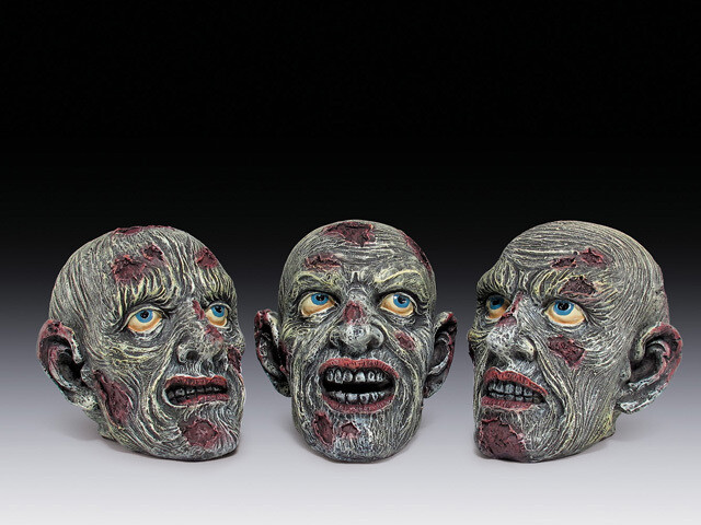 ASSORTED ZOMBIE HEADS