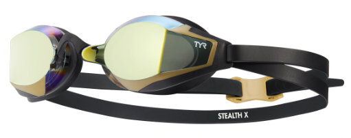 1870078 STEALTH X RACING GOGGLE MIRRORED LGSTLXM GOLD/BLACK 751