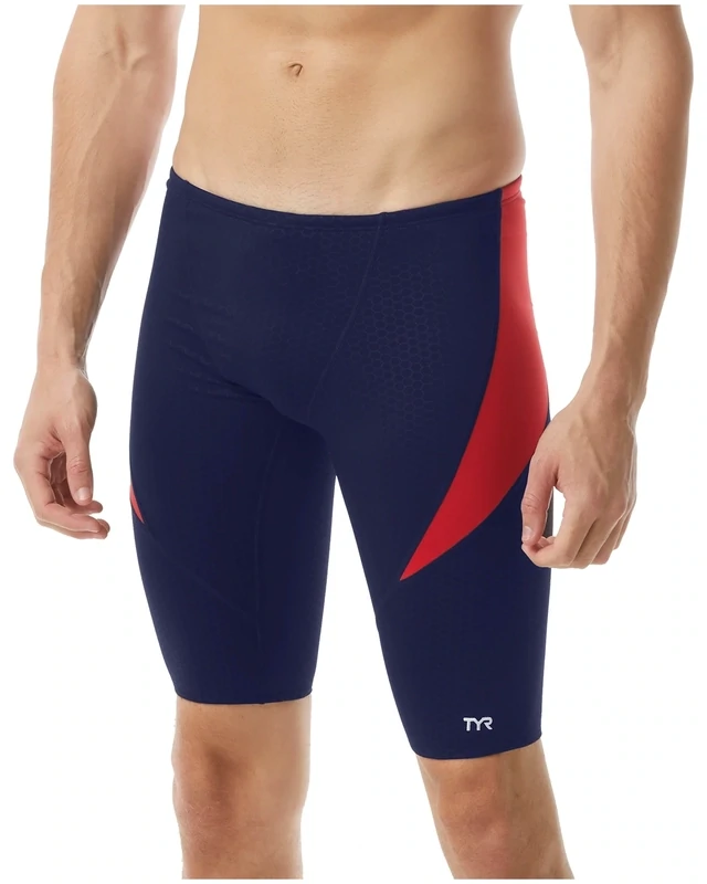 IR1860002  TYR HEXA CURVE SPLICE JAMMER SHEX7 ML 22-38 NAVY/RED 404 (MSRP $59.99)