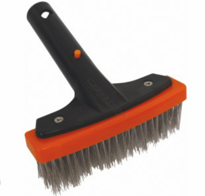 ALGAE BRUSH WITH STAINLESS STEEL BRISTLES 5.5&quot;