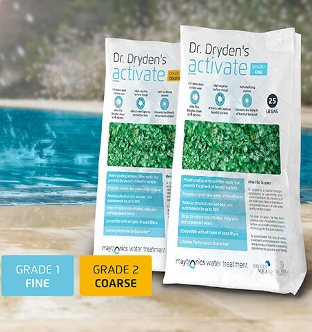 DR DRYDEN&#39;S ACTIVATE FILTER MEDIA GRADE 1 FINE 25LB