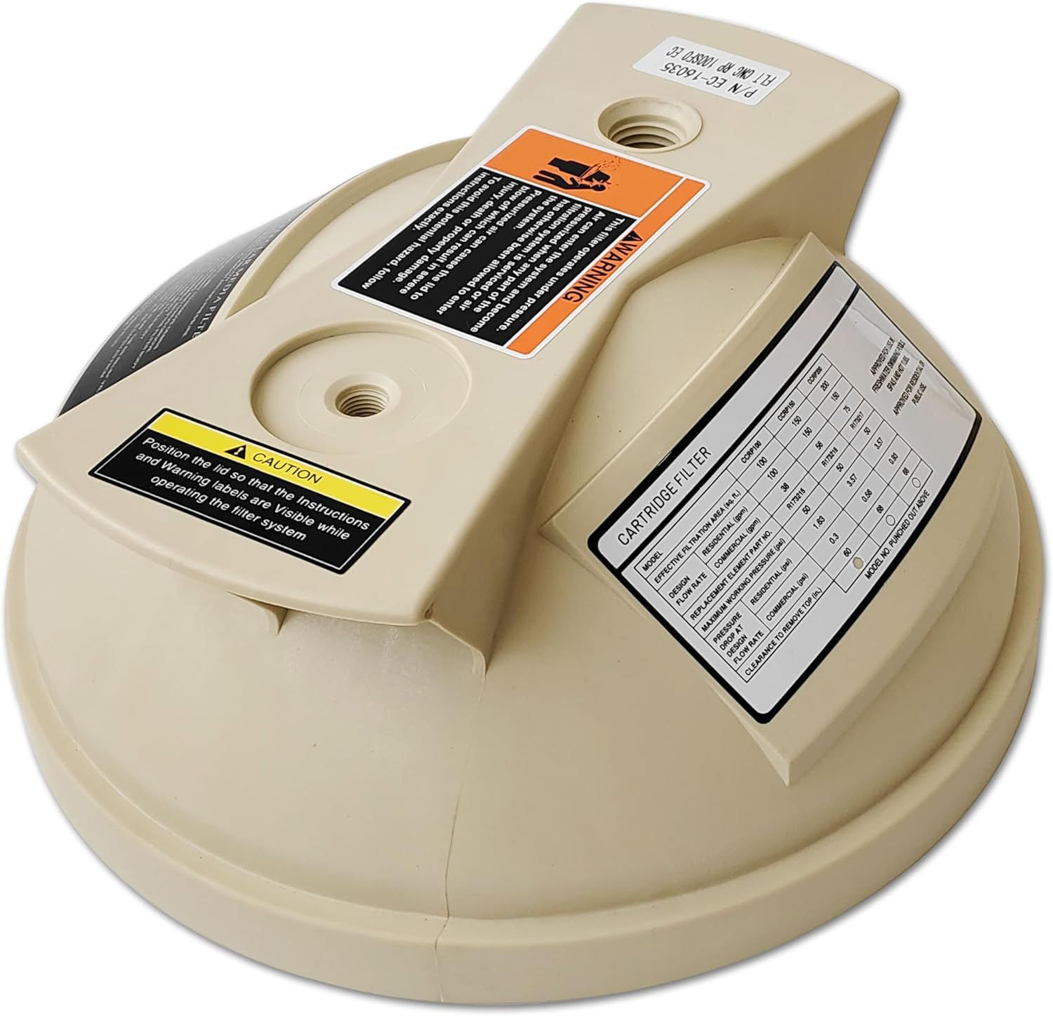 FILTER TANK LID 50SF/100SF CLEAN AND CLEAR PENTAIR 178553