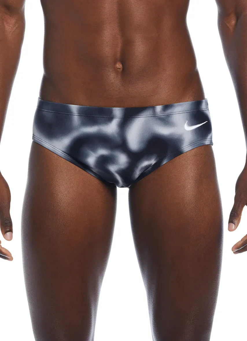 SS1860041 NIKE BRIEF HYDRASTRONG DIGI HAZE ML 24-38 NESSE028 BLACK (MSRP $50)