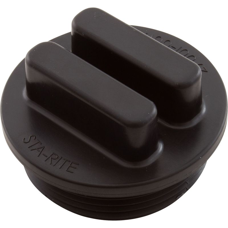 DRAIN PLUG 1-1/2&quot; W/O-RING BLACK STARITE 27001-0022Z