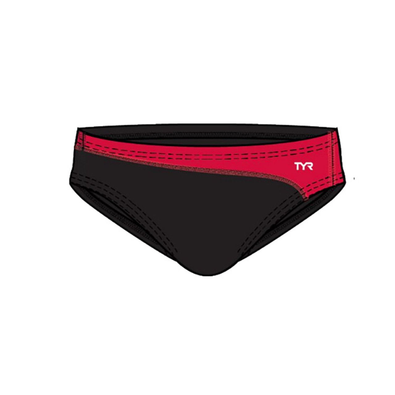 THS1880003 TYR RACER DURAFAST ELITE VANGUARD SPLICE W/ EMB ML 22-38 RALI7 BLK/RED 002 (MSRP $75)