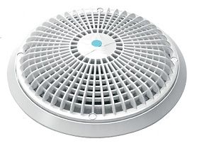 MAIN DRAIN GRATE RETRO 8&quot; ROUND WHITE AQUASTAR