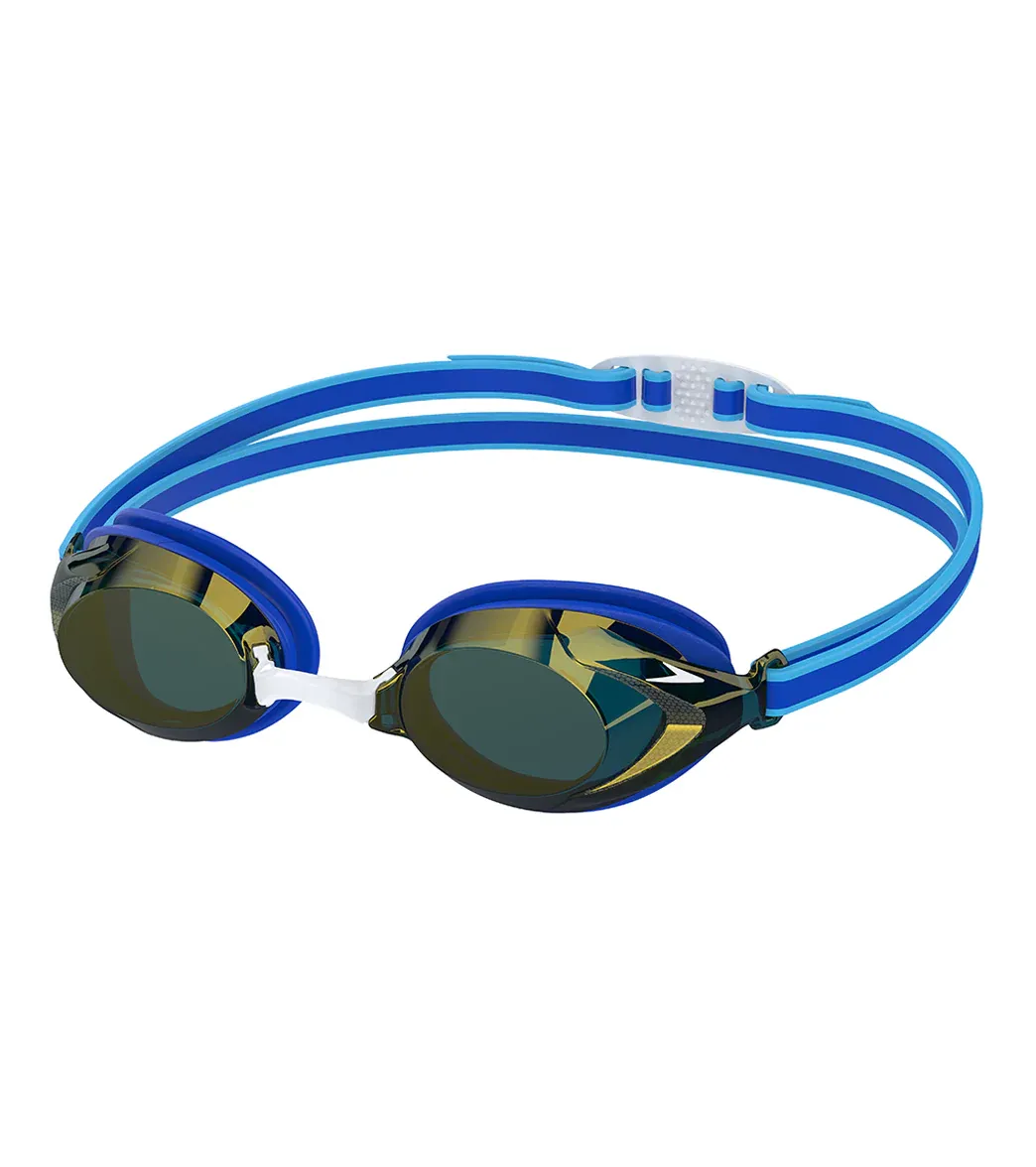 1892016 SPEEDO JR VANQUISHER 3.0 MIRRORED GOGGLE 8004751 COBALT POP/COBALT/GOLD