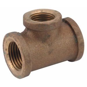 TEE 1/4" BRASS