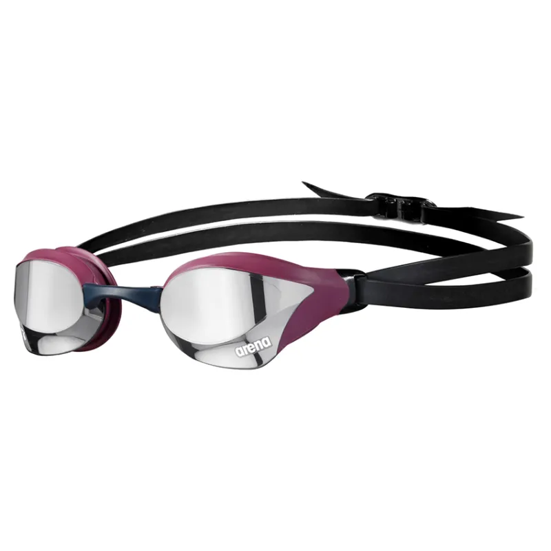 1610014 ARENA COBRA CORE SWIPE MIRRORED SILVER-RED WINE 595