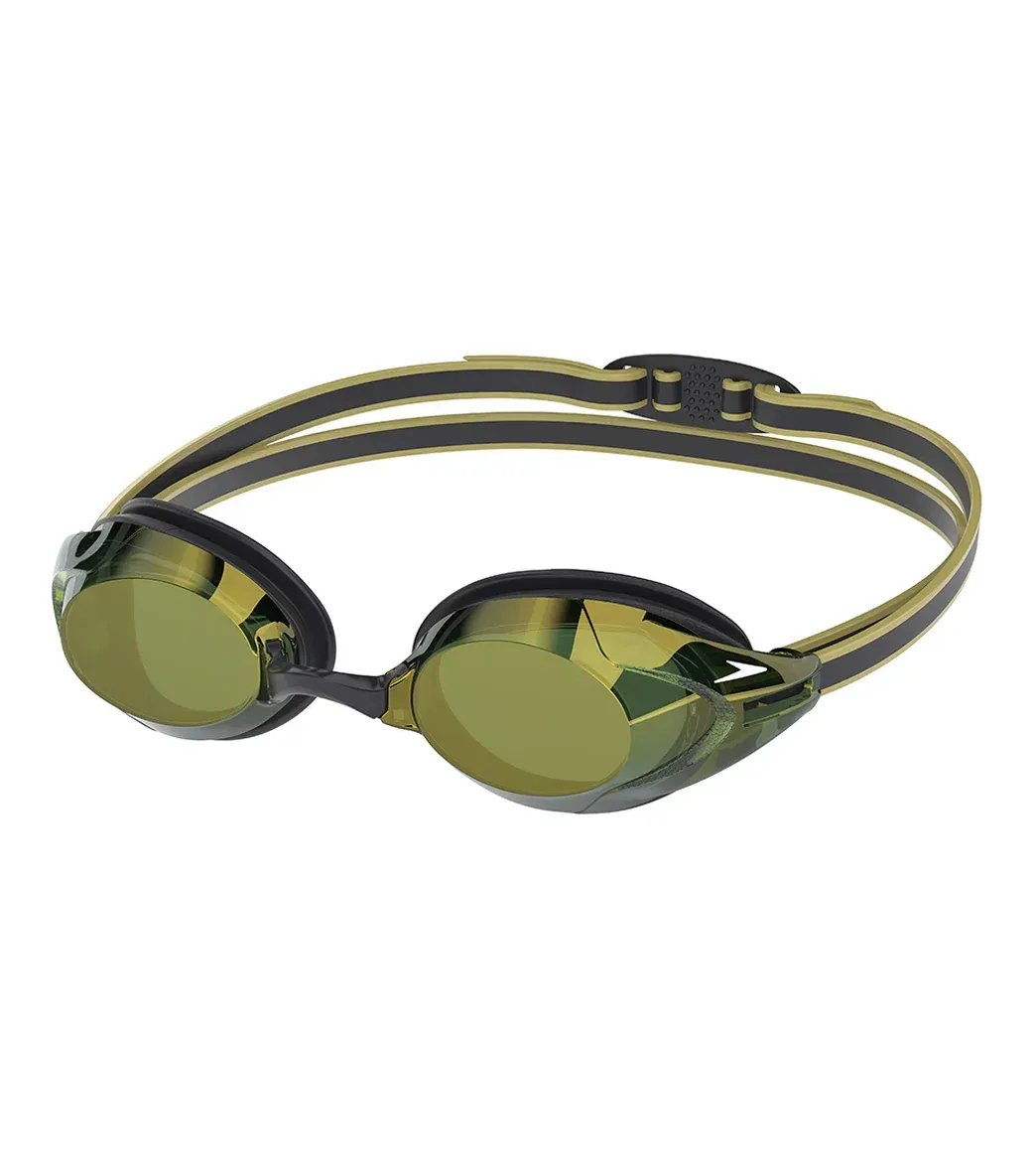 1892005 SPEEDO VANQUISHER 3.0 MIRRORED GOGGLE 8004734 BLACK/EMERALD/GOLD