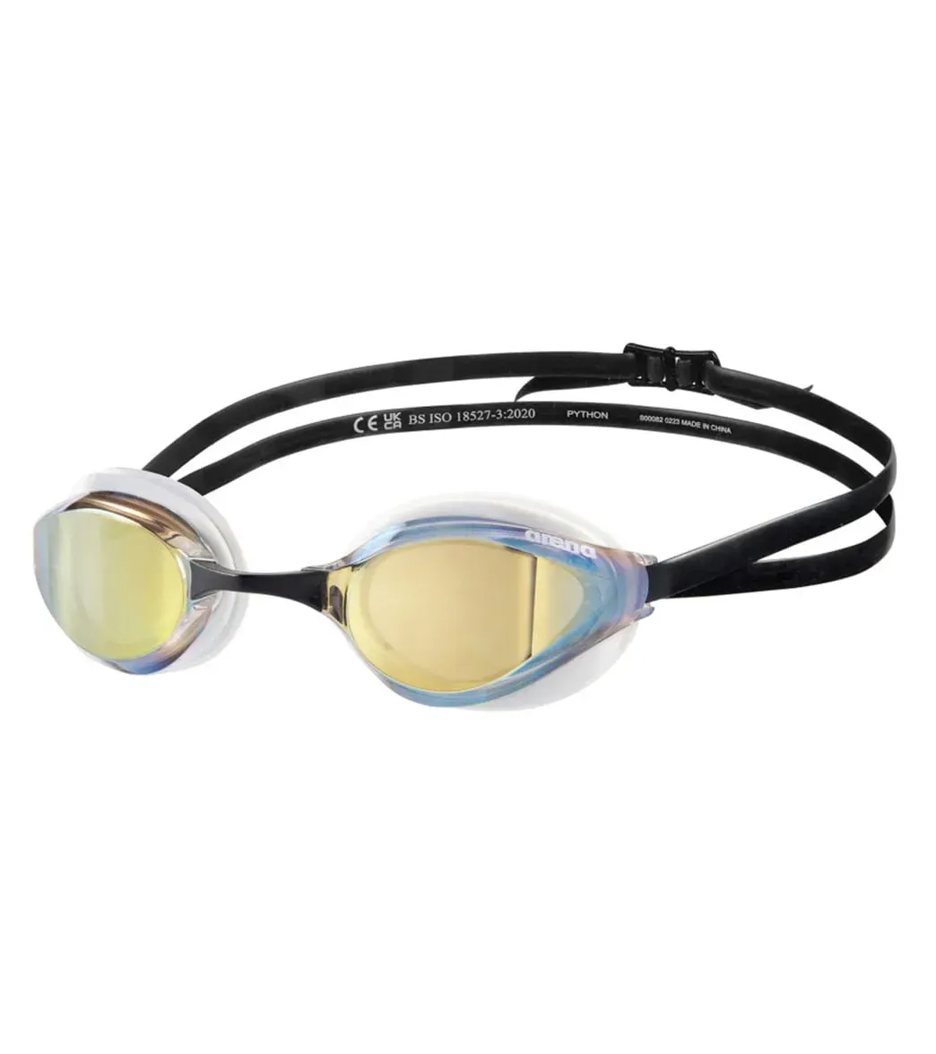 1610025 ARENA PYTHON MIRRORED GOGGLE 1E763 GOLD/WHITE/BLACK 119