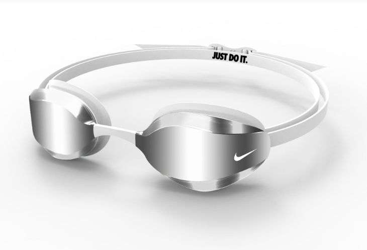 1850000 NIKE VAPOR MIRRORED GOGGLE NESSA176 WHITE 100