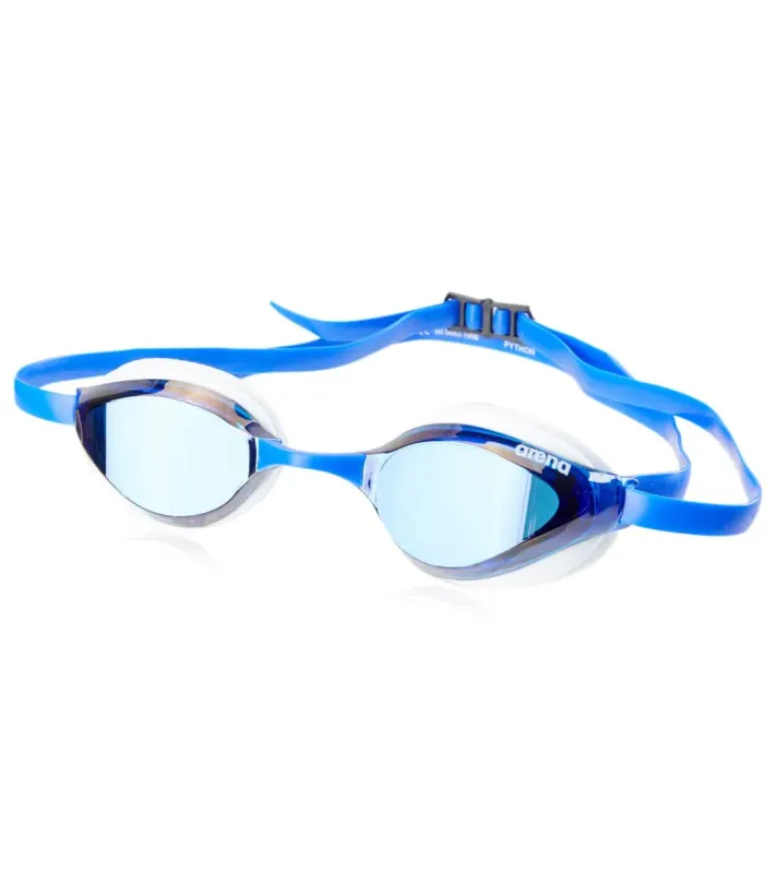 1610024 ARENA PYTHON MIRRORED GOGGLE 1E763 BLUE MIRROR/WHITE 71