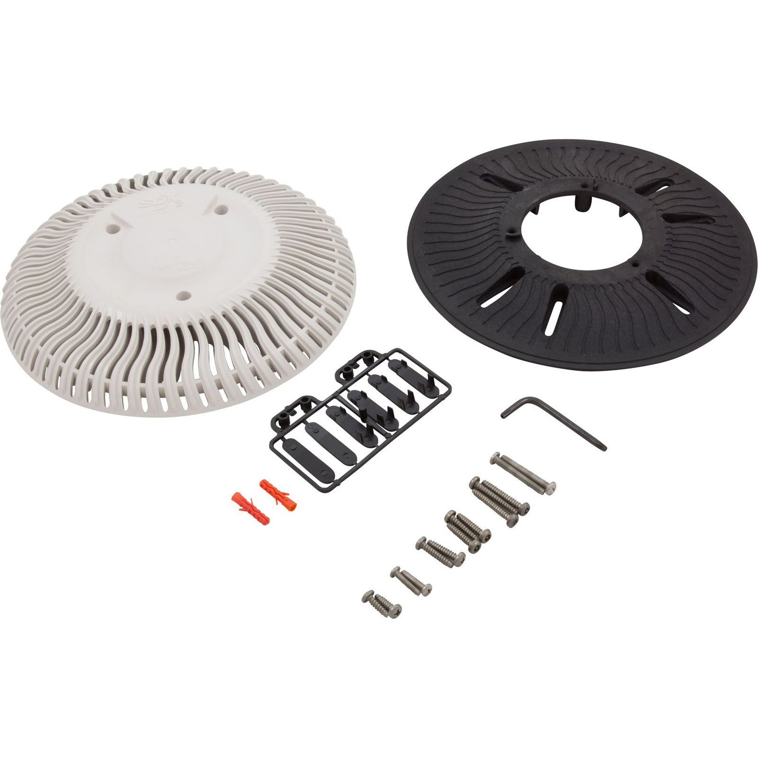 SDX2 RETRO FIT HIGH FLOW SAFETY DRAIN COVER WHITE