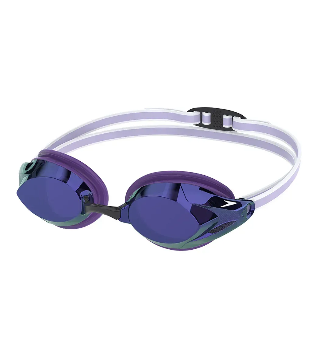 1892009 SPEEDO WOMENS VANQUISHER 3.0 MIRRORED GOGGLE 8004736 PURPLE HAZE/IRIS/SILVER