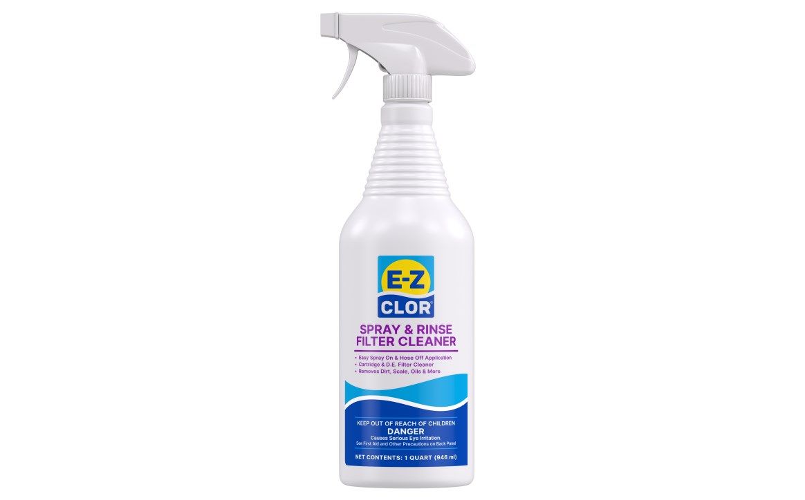 E-Z CLOR SPRAY &amp; RINSE FILTER CLEANER QT