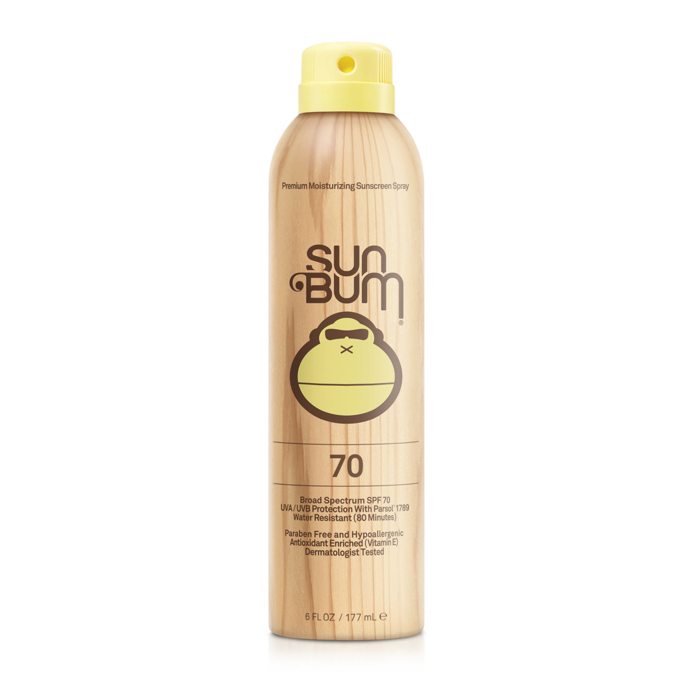 1390002 SUN BUM ORIGINAL SPF 70 SUNSCREEN SPRAY 6OZ