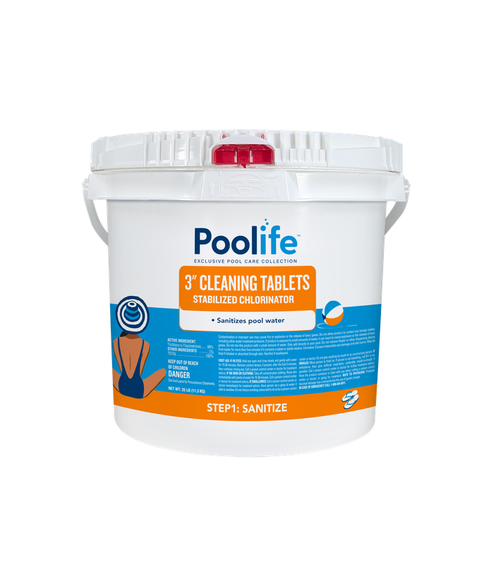 POOLIFE 3" CLEANING TABS 25LB 42116 POOLIFE 3" CLEANING TABS 25LB 42116