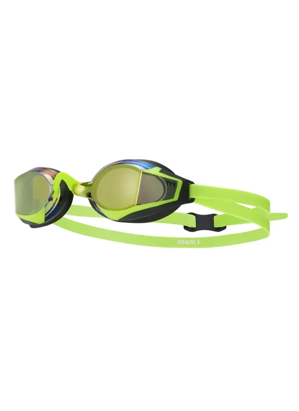 1870079 STEALTH X RACING GOGGLE MIRRORED LGSTLXM ELEC LIME 339