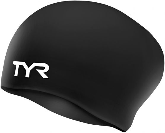 1870057 TYR LONG HAIRED SILICONE CAP LCSL BLACK 001