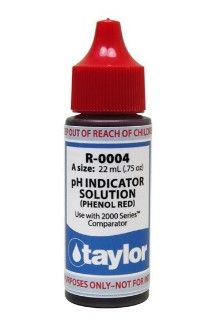 TAYLOR REAGENT #4 PHENOL RED 3/4OZ R-0004-A