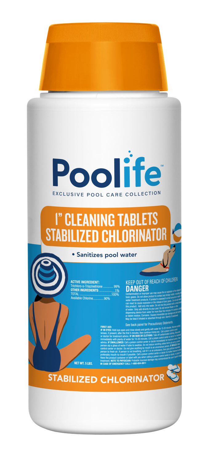 POOLIFE 1" CLEANING TABLETS 5LB 42104