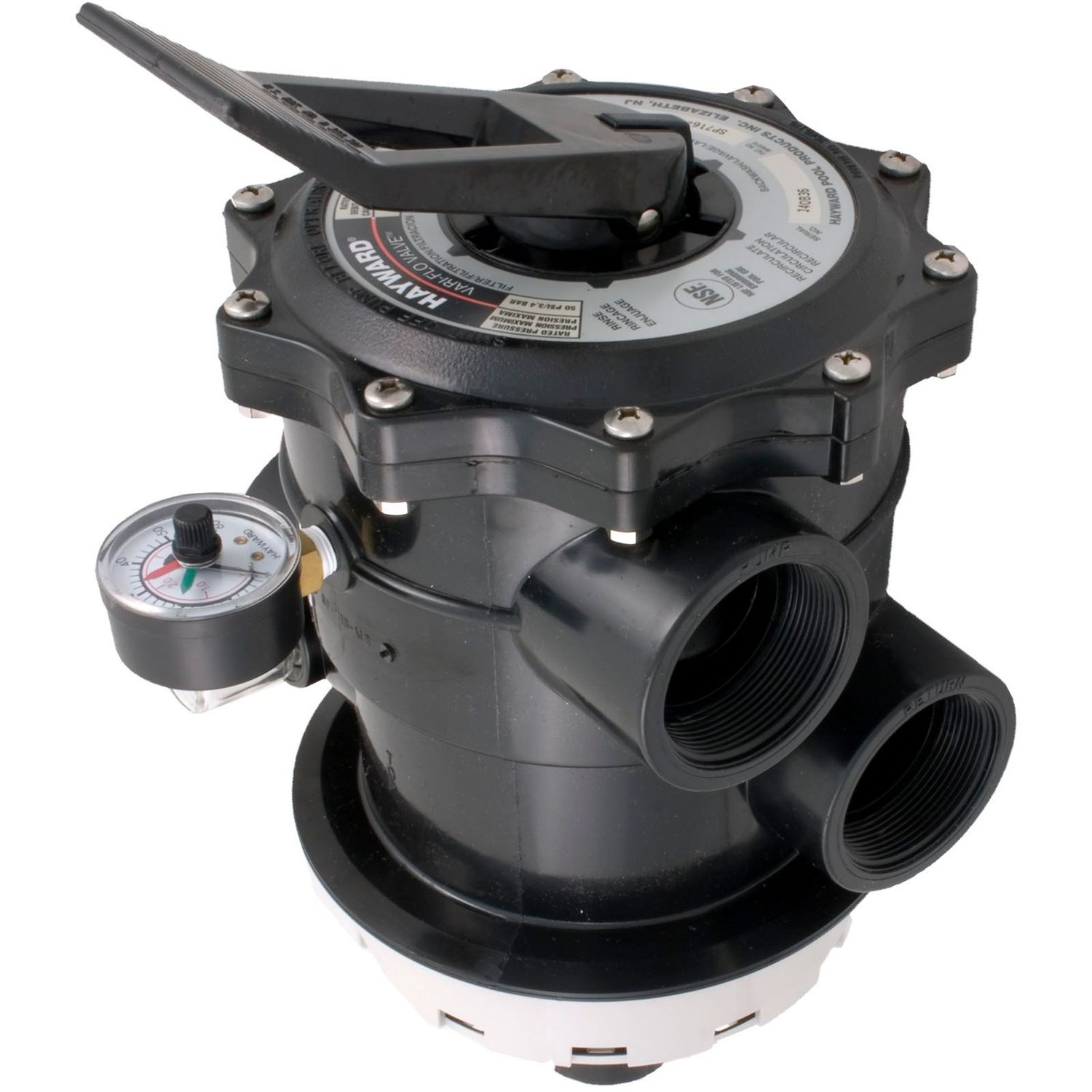 MULTIPORT VARI-FLO VALVE TOP MOUNT 2" W/CLAMP HAYWARD SP071620T SP071621T