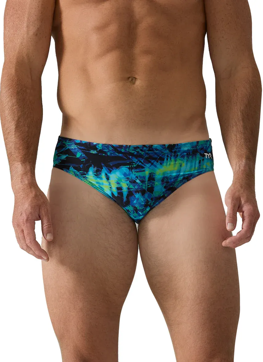 SS1860034 TYR BRIEF SEISMO DURAFAST LITE ML 22-40 RSEI7 BLUE/GREEN 487 (MSRP $39)