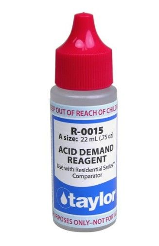 TAYLOR REAGENT #15 ACID DEMAND (RESIDENTIAL SERIES)  3/4OZ R-0015-A
