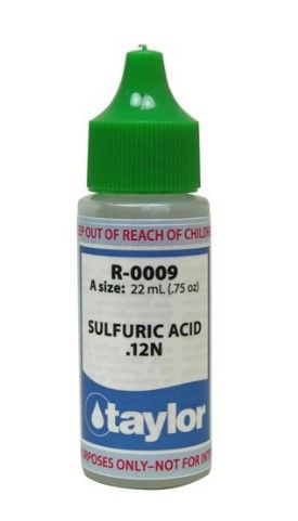 TAYLOR REAGENT #9 SULFURIC ACID 3/4OZ R-0009-A