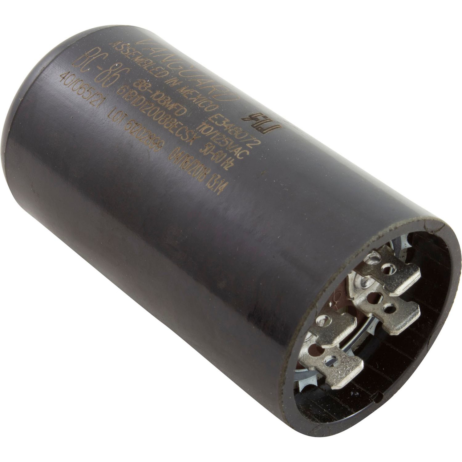 CAPACITOR 88-108 MFD 250V 1-13/16"x3-3/8"
