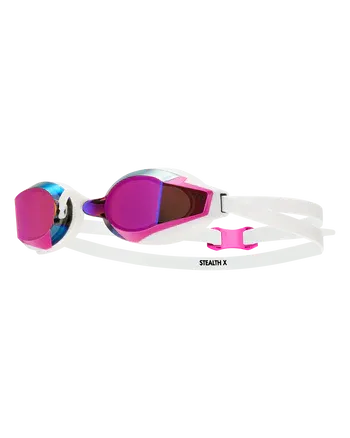 1870080 STEALTH X RACING GOGGLE MIRRORED LGSTLXM PINK/WHITE 667