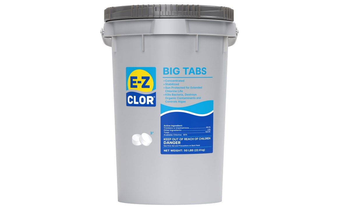 E-Z CLOR 3" CHLORINE TABS 50LB