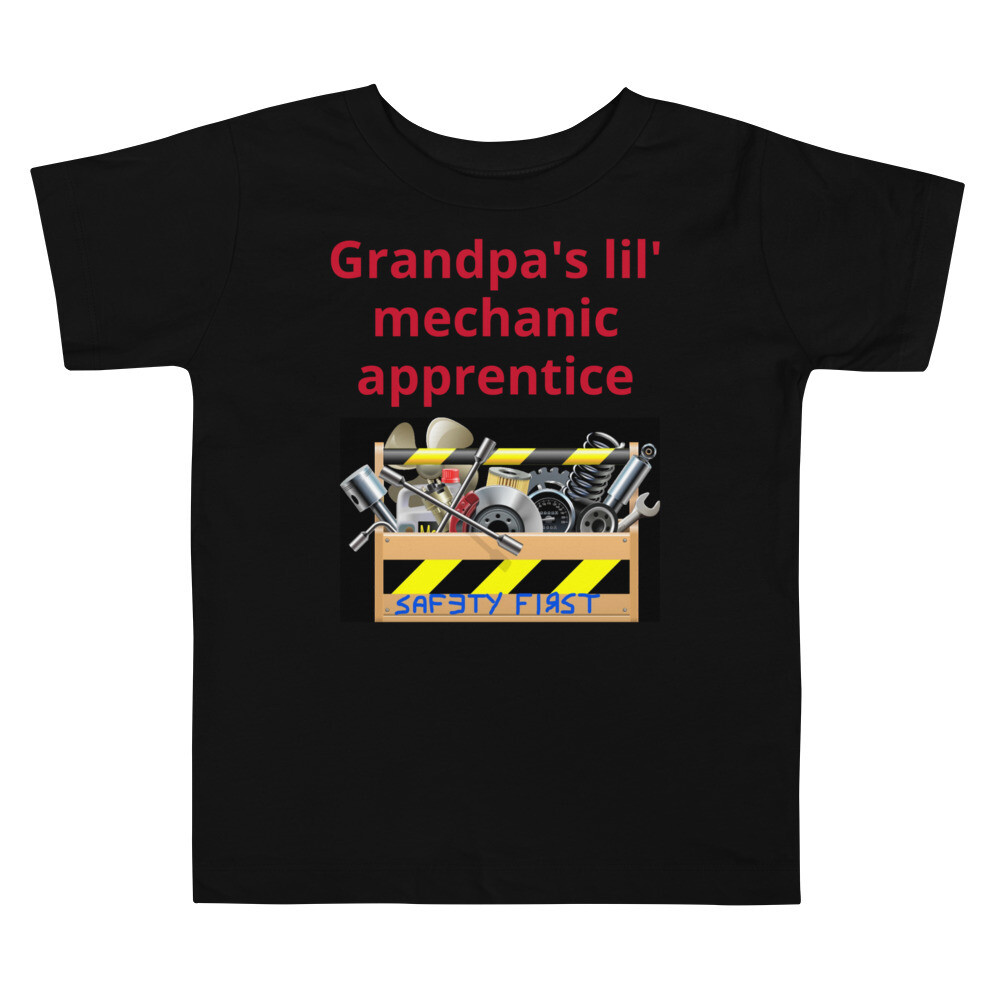 Grandpa&#39;s lil&#39; mechanic apprentice - Toddler Short Sleeve Tee