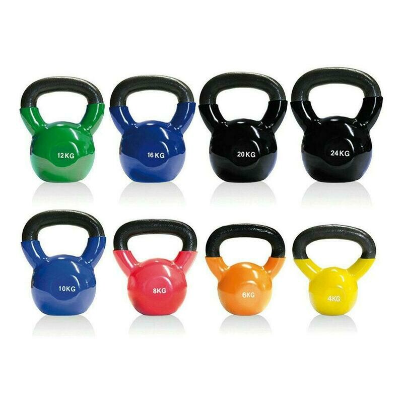 Kettlebell con Revestimiento de Vinilo - Diferentes pesos.