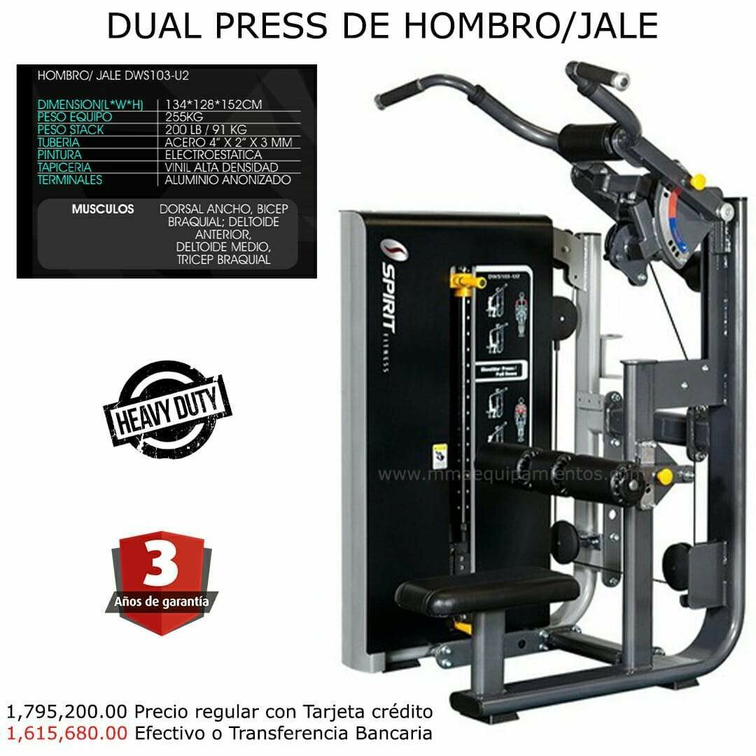 DUAL PRESS DE HOMBRO / JALE
