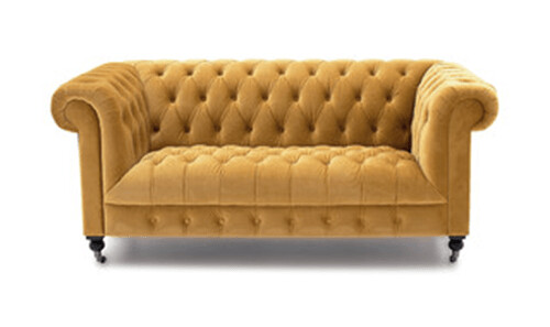 Darwin 2 Seater  Sofa Mustard
