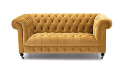 Darwin 2 Seater Sofa Mustard