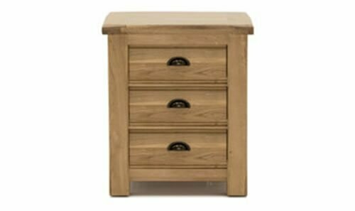 BROOK Bedside Table - 3 Drawer