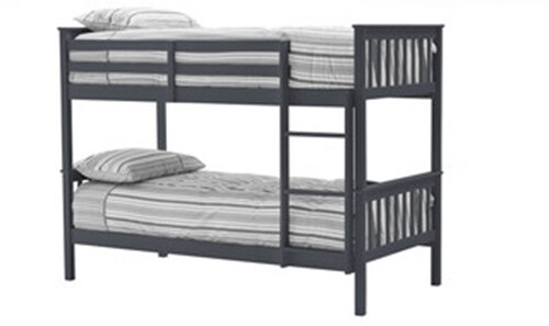 SARAH Bunk Bed - 3' Grey. Lead Time 1- 2 Weeks.