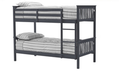 SARAH Bunk Bed - 3' Grey.