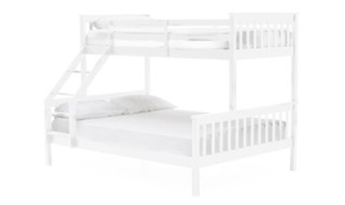 SARAH Bunk Bed - 3' & 4'6 White.IN STOCK.