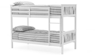 SARAH Bunk Bed - 3' White.