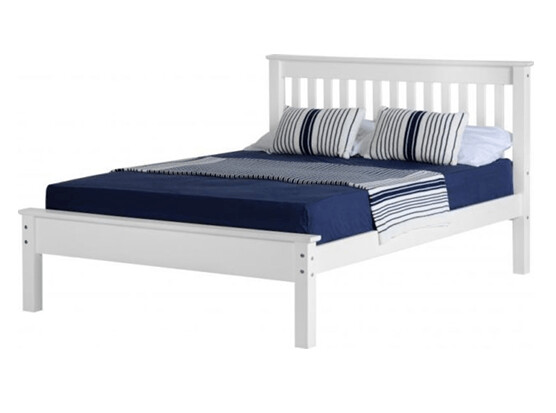 4.6 White Low End Cannes Bed Frame Best Seller. 4.6, 4FT & 5FT IN STOCK.
